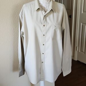 Eddie Bauer Khaki Button Down Shirt